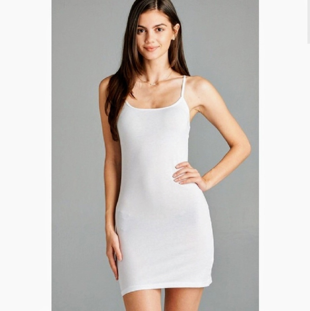💥*CLEARANCE* White Cami-Style Dress